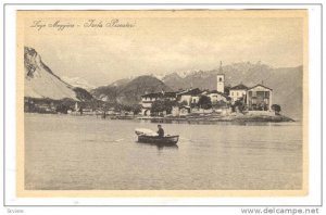 Man On A Boat, Isola Pescatori, Lago Maggiore, Italy, 1900-1910s