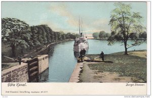 Ship, Bergs Slussar, Gota Kanal, Sweden, 1900-1910s