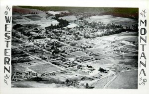 Western Montana RPPC Air View Hot Springs MT Resort Studio 54 Sanders County