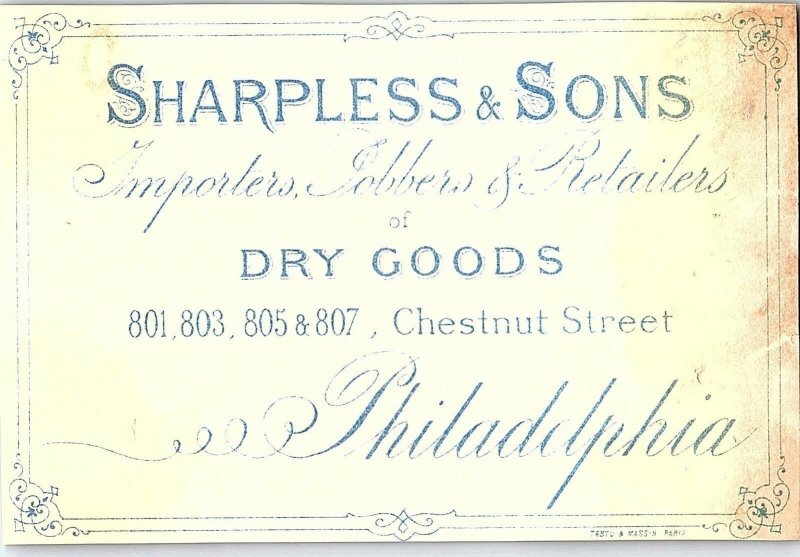 1880's Lovely Lady Sharpless & Sons Lot Of 4 Victorian Trade Card P119