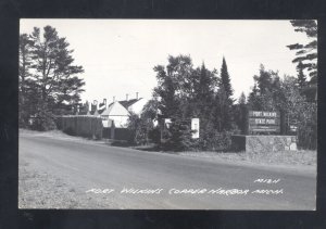 RPPC COPPER HARBOR MICHIGAN FORT WILKINS VINTAGE REAL PHOTO POSTCARD