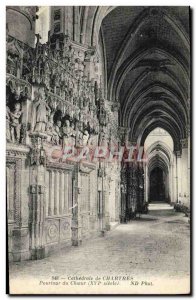 Old Postcard Cathedral of Chartres Poutour Choir