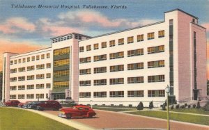 FL, Florida   TALLAHASSEE MEMORIAL HOSPITAL   c1940's Tichnor Linen Postcard