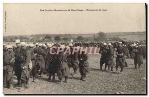 Old Postcard Militaria Great Northwest maneuvers A moment of rest