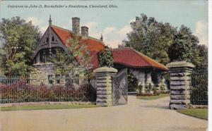 Ohio Cleveland Entrance To John D Rockefeller's Residence 1911