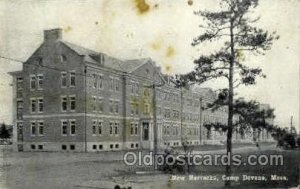 New Barracks Camp Devens, Massachusetts, USA Military 1930 yellowing on front...