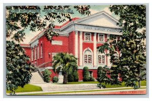 Vintage 1940's Postcard First Baptist Church of Dothan Alabama