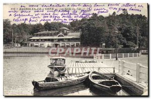 Old Postcard Bagnoles de l'Orne The Lake edges