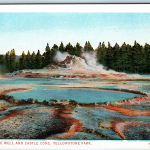 c1910s Yellowstone Park, Wyo Castle Well Cone Pool J.E. Haynes Photo #10101 A226
