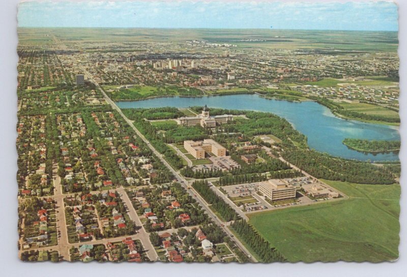 Regina, Saskatchewan, Chrome Aerial View Postcard