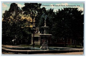 1914 Fountain Woodruff Place Exterior Building Indianapolis Indiana IN Postcard