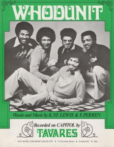 Whodunit The Tavares 1970s Soul Sheet Music