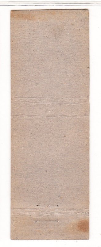 Toppers cigarette matchbook cover