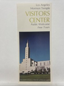 Los Angeles Mormon Temple Visitors Center Vtg Brochure