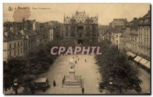 Old Postcard Brussels Place Anneessens