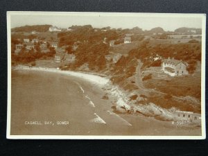 Wales The Gower CASWELL BAY c1950s RP Postcard by Valentine