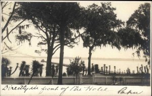 Orange Park FL Cancel 1906 Waterfront of Hotel Real Photo Postcard