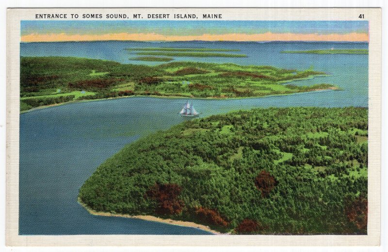 Mt. Desert Island, Maine, Entrance To Somes Sound