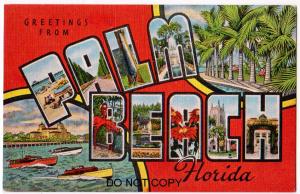 Large Letter, PALM BEACH Fl