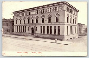 Omaha Nebraska~Beaux Arts Public Library~Letter Drop Box on Corner~1909 