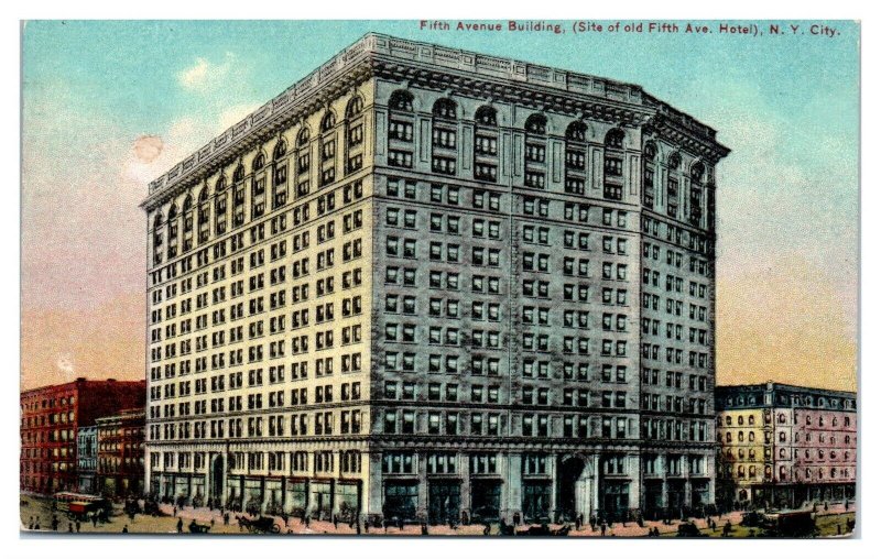 Early 1900s Fifth Avenue Building, New York City Postcard *5N(3)6