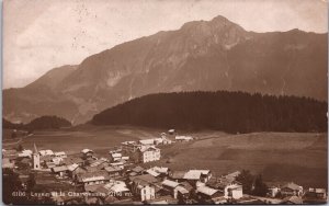 Switzerland Leysin et le Chamossaire Vintage RPPC  09.13