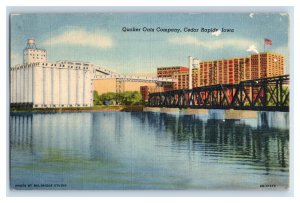 Vintage Real Photo RPPC Quaker Oats Co. Ceader Rapids Iowa Original Postcard P37