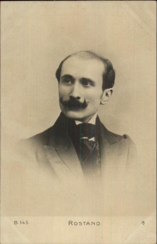 French Playwright ROSTRAND c1905 Real Photo Postcard