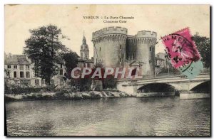 Old Postcard Verdun La Porte Chaussee