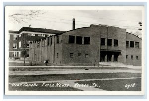 C. 1910s-20s High School Field House Nevada IA. RPPC  Postcard P1E