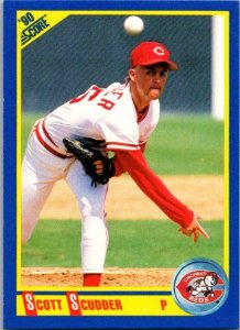 1990 Score Baseball Card Scott Scudder Cincinnati Reds sk2732