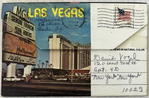 Las Vegas Nevada 14 Postcards Souvenir Folder