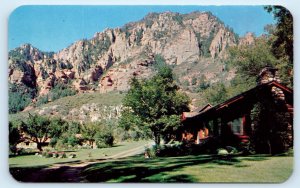 FLAGSTAFF, Arizona AZ ~ Oak Creek Canyon TODD'S LODGE Roadside c1950s Postcard
