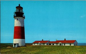 SankatyLighthouse Nantucket MA Vintage Postcard H80