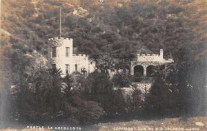 La Crescenta California Castle Scenic View Real Photo Postcard JH231053