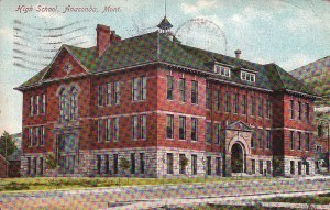 Postcard High School Anaconda MT