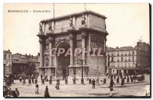 Postcard Old Porte d'Aix Marseille