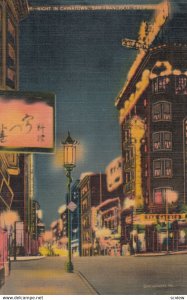 SAN FRANCISCO , California , 30-40s ; Chinatown at Night