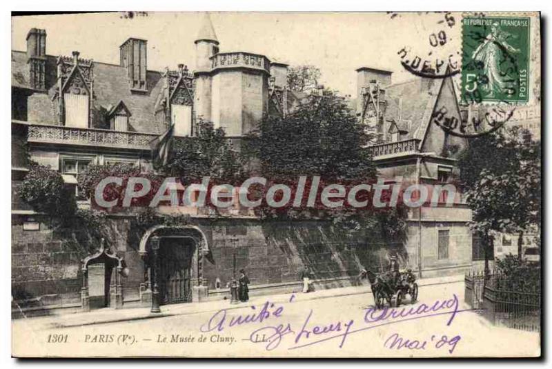 Old Postcard The Paris Musee De Cluny