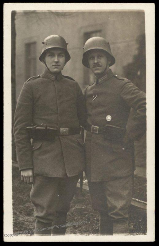 Germany 1919 Revolution Freikorps Portraits RPPC 87335