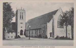 Kansas Baldwin City First Methodist Church Albertype