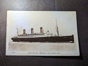 Mint England Ship Postcard Cunard Line RMS Berengaria RPPC