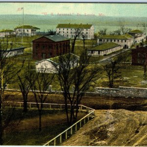 c1900s St Louis US Arsenal Armory Military Ammo Warehouses Photo Ammunition A186