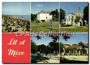 Postcard Modern Bed And His Mixed Plage Du Cap De I'Homy Its Camping