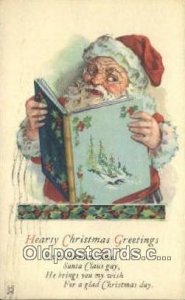 Santa Claus Chirstmas Carte, Postal Postal 1924 