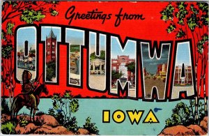 Postcard TOURIST ATTRACTION SCENE Ottumwa Iowa IA AM2830