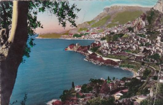 Maonaco Monte Carlo Vu de Roquebrune 1950