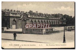 Old Postcard Paris La Gare Des Invalides