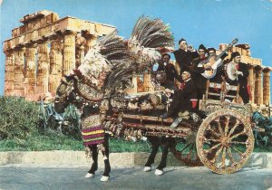 Cart Siciliano Nice Italian postcard. Continental size