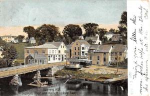 Warren Maine Georges River Main Street Scene Antique Postcard K32298